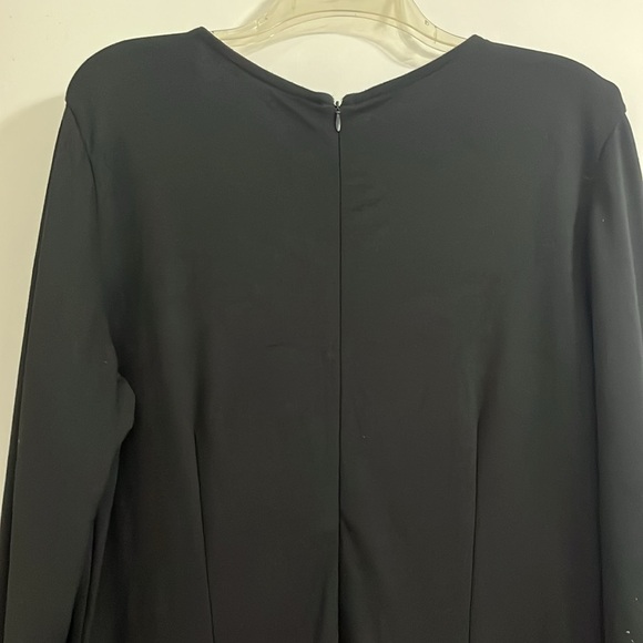 ASHRO Women’s Long Sleeve Dress Size 16 color block Black brown and green - Picture 5 of 5